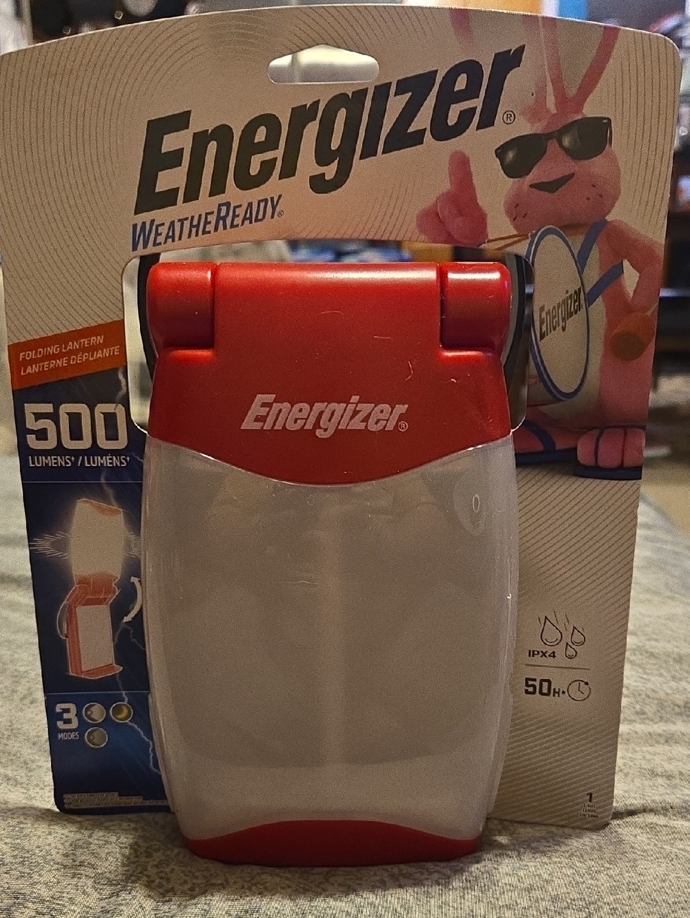 Energizer Red Folding Lantern - WeatherReady 500 Lumens 142